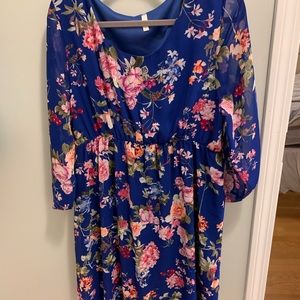 Pink Blush 3/4 sleeve dress